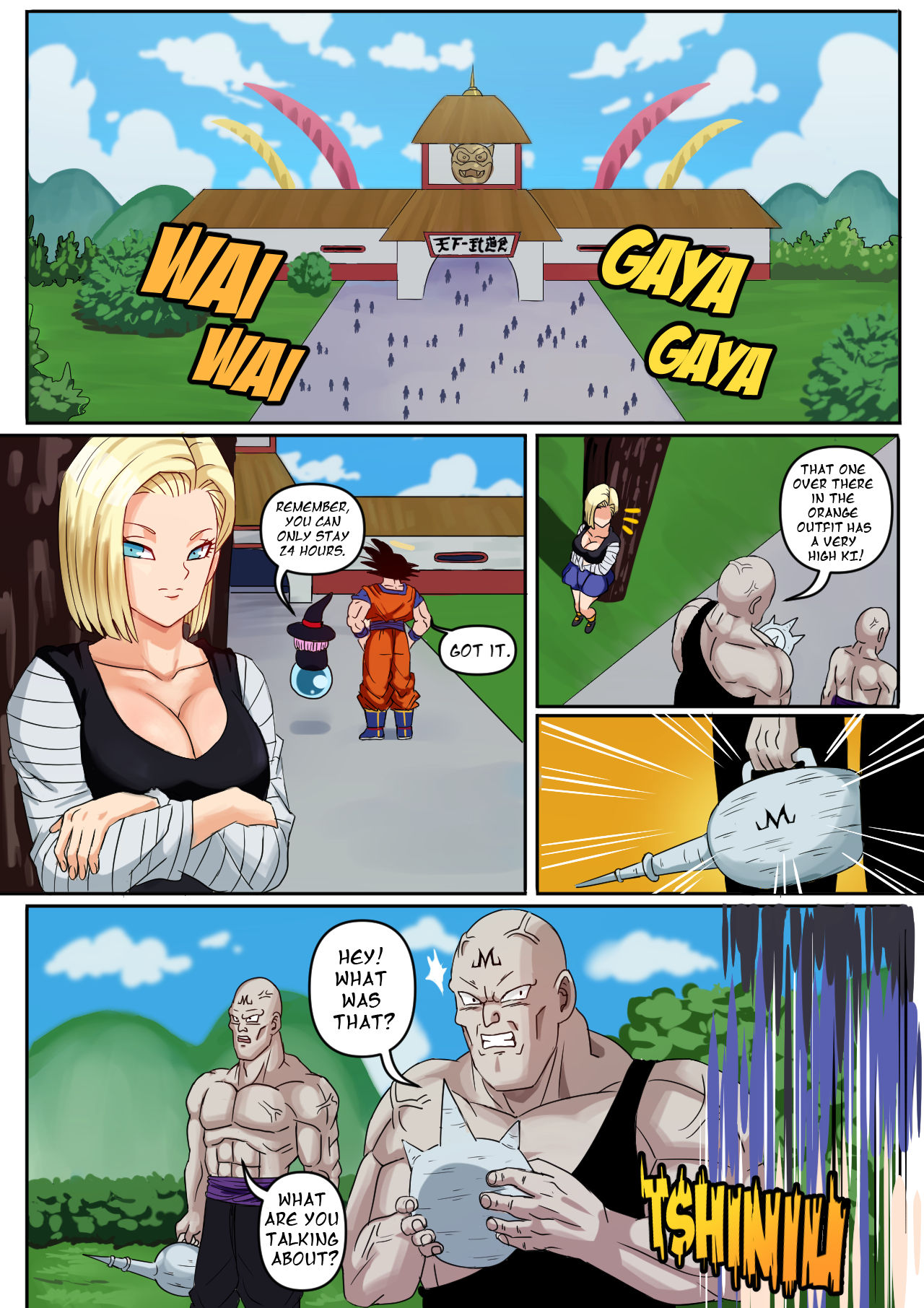 Android 18 & Gohan – Pink Pawg - 19