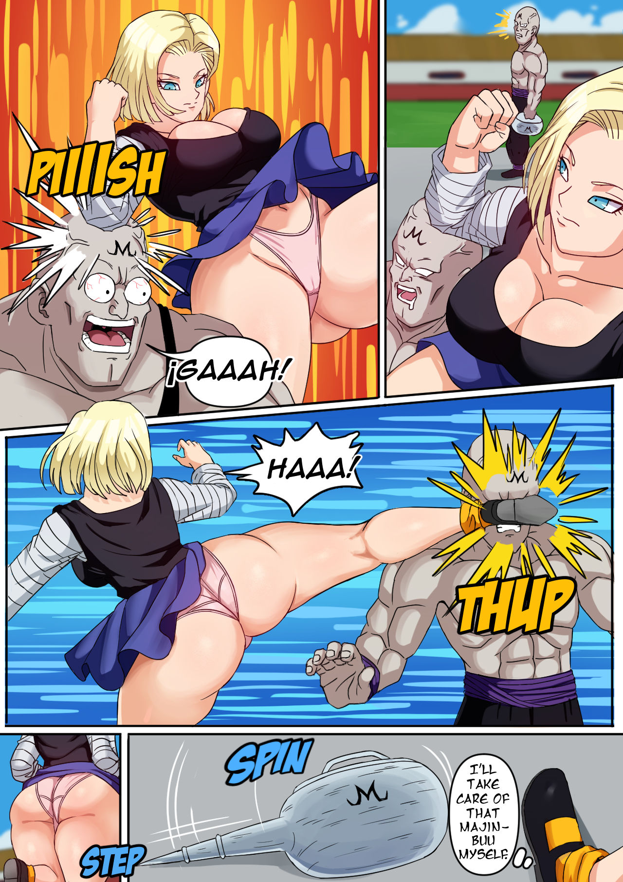 Android 18 & Gohan – Pink Pawg - 20