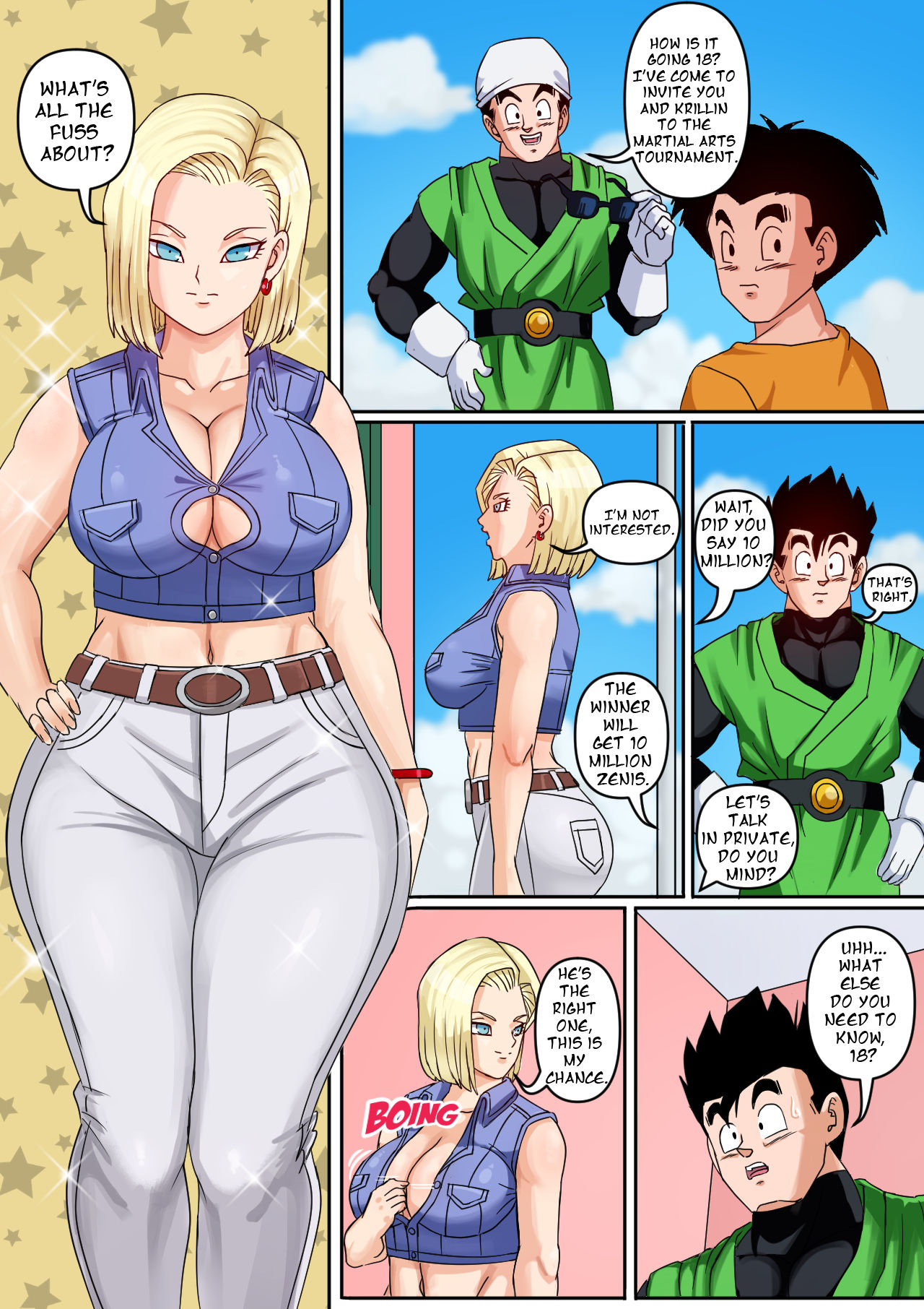 Android 18 & Gohan – Pink Pawg - 5