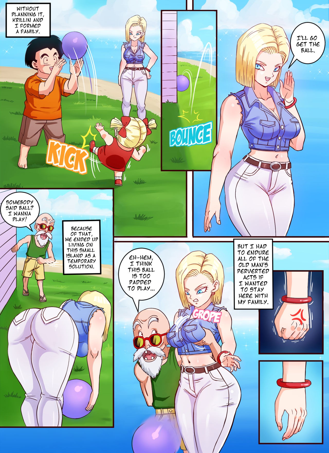 Android 18 & Master Roshi –  Dragon Ball Z - 2