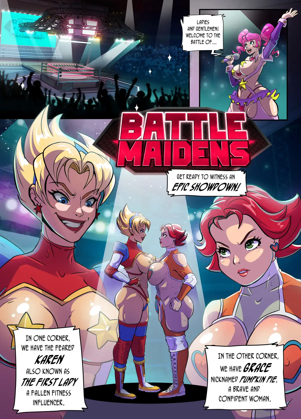 Battle Maidens Karen vs Grace – Crisisbeat - 1