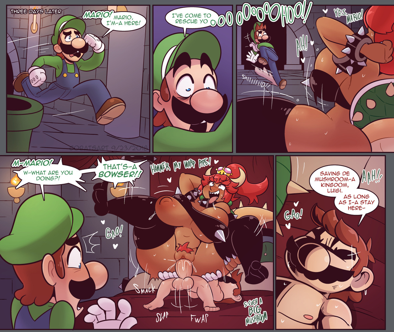 Bowsette x Mario – Cobatsart - 2