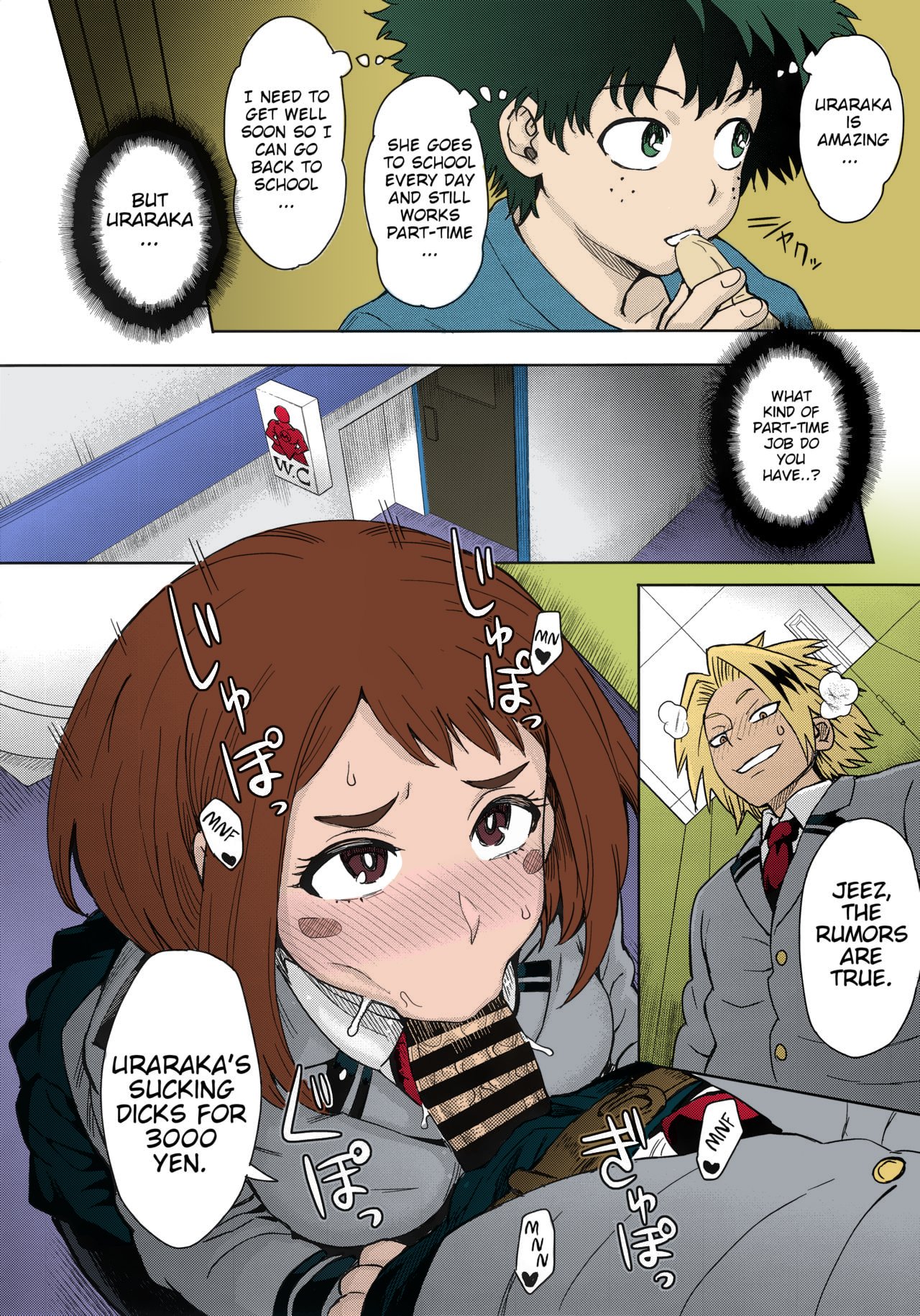 [Colorized] Uraraka Ura Fuzoku Uraraka’s Behind the Scenes Prostitution - 4