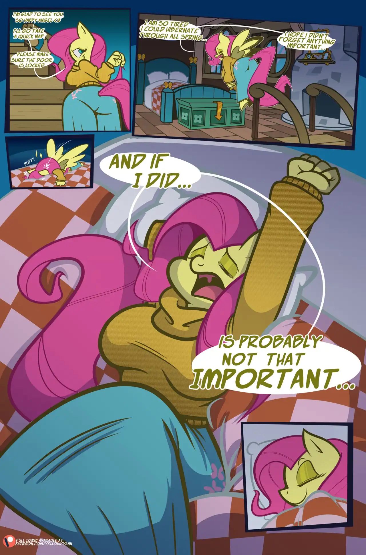 Fluttershy’s Overtime – YellowCyann - 3