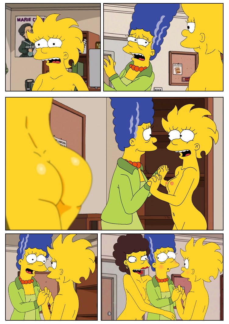 Marge and Lisa Simpsons go Lesbian – The Simpsons - 2