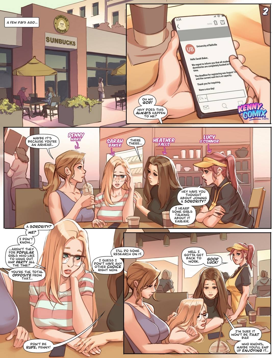 Naughty Sorority: The New Pledge – Kenny Comix - 3