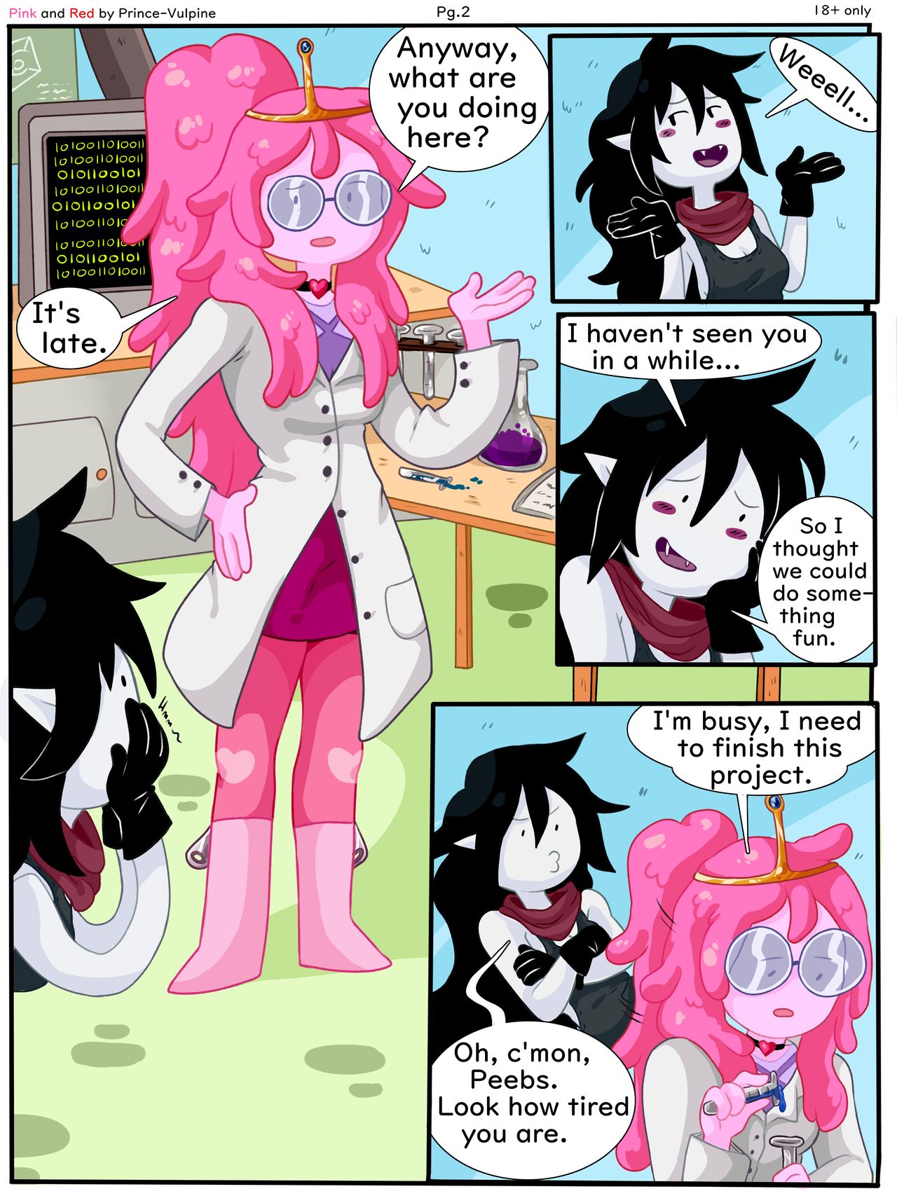 Pink and Red – Bubbline Comic - 3