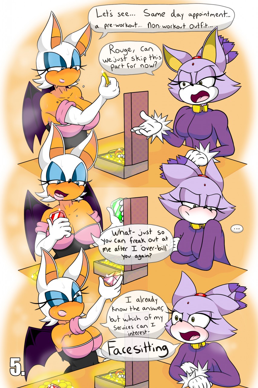 Rouge and Blaze in House Call - 5