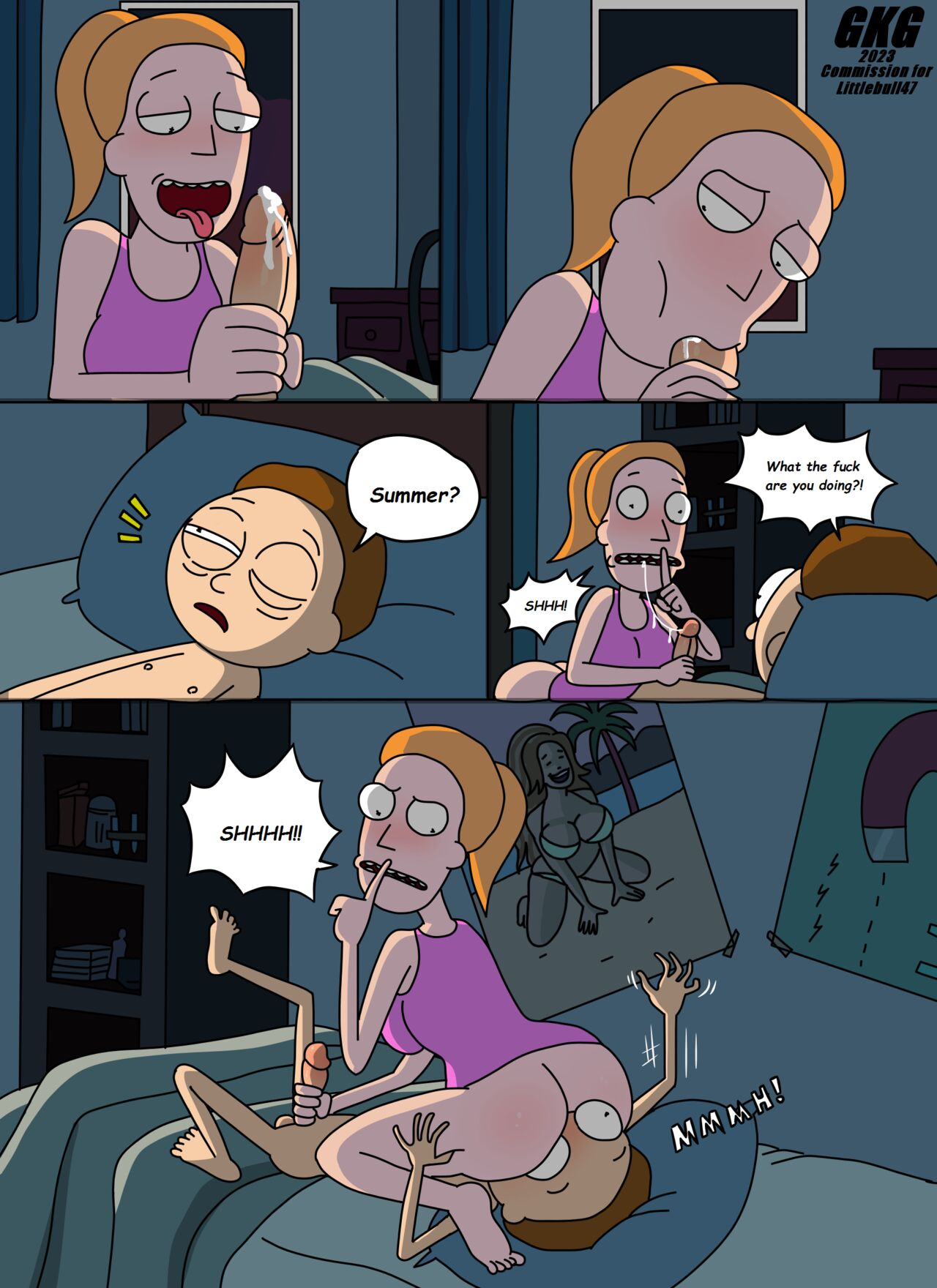 Sneaking into Morty’s room at night – GKG - 2