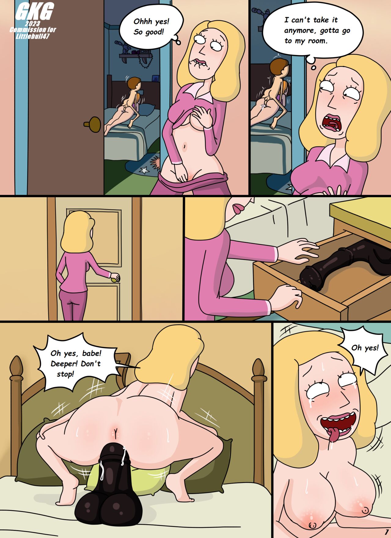 Sneaking into Morty’s room at night – GKG - 7