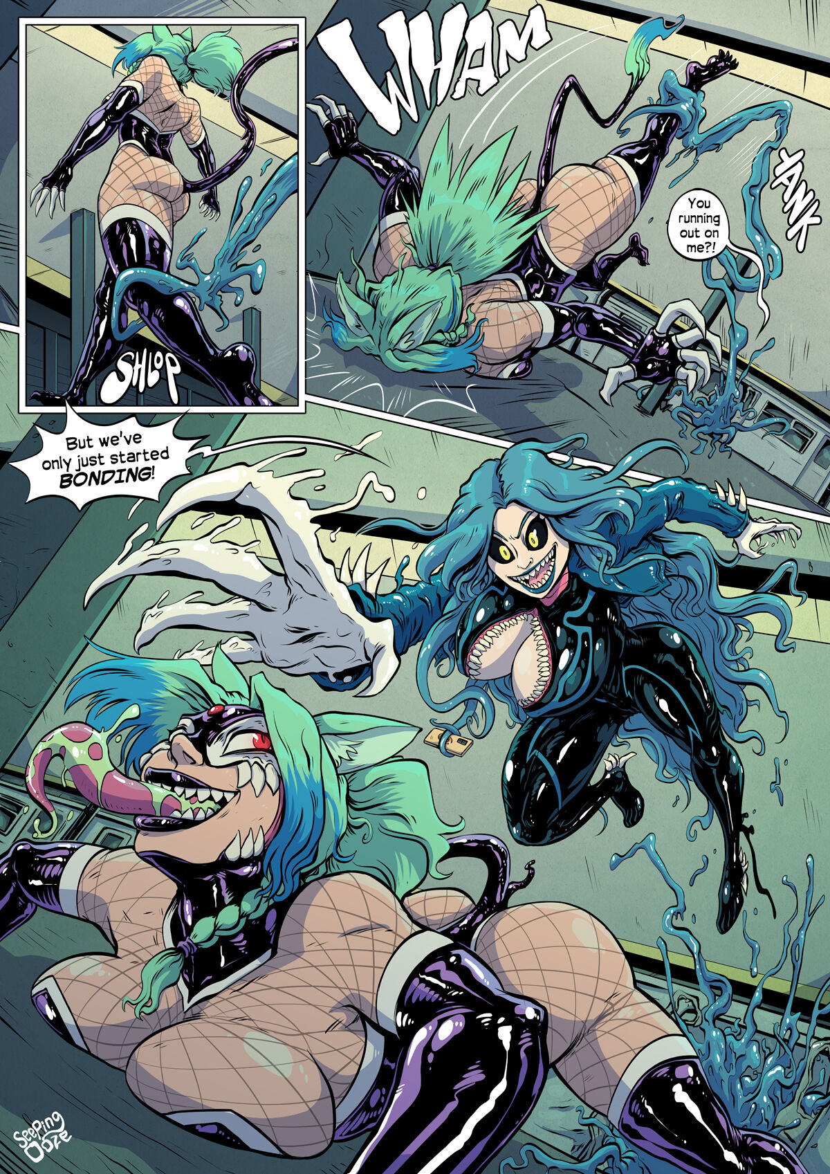 Symbiote Catgirl – Seeping Ooze - 14