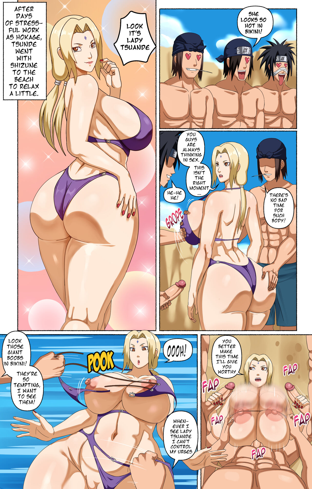 Tsunade and Her Assistants – Pink Pawg - 19