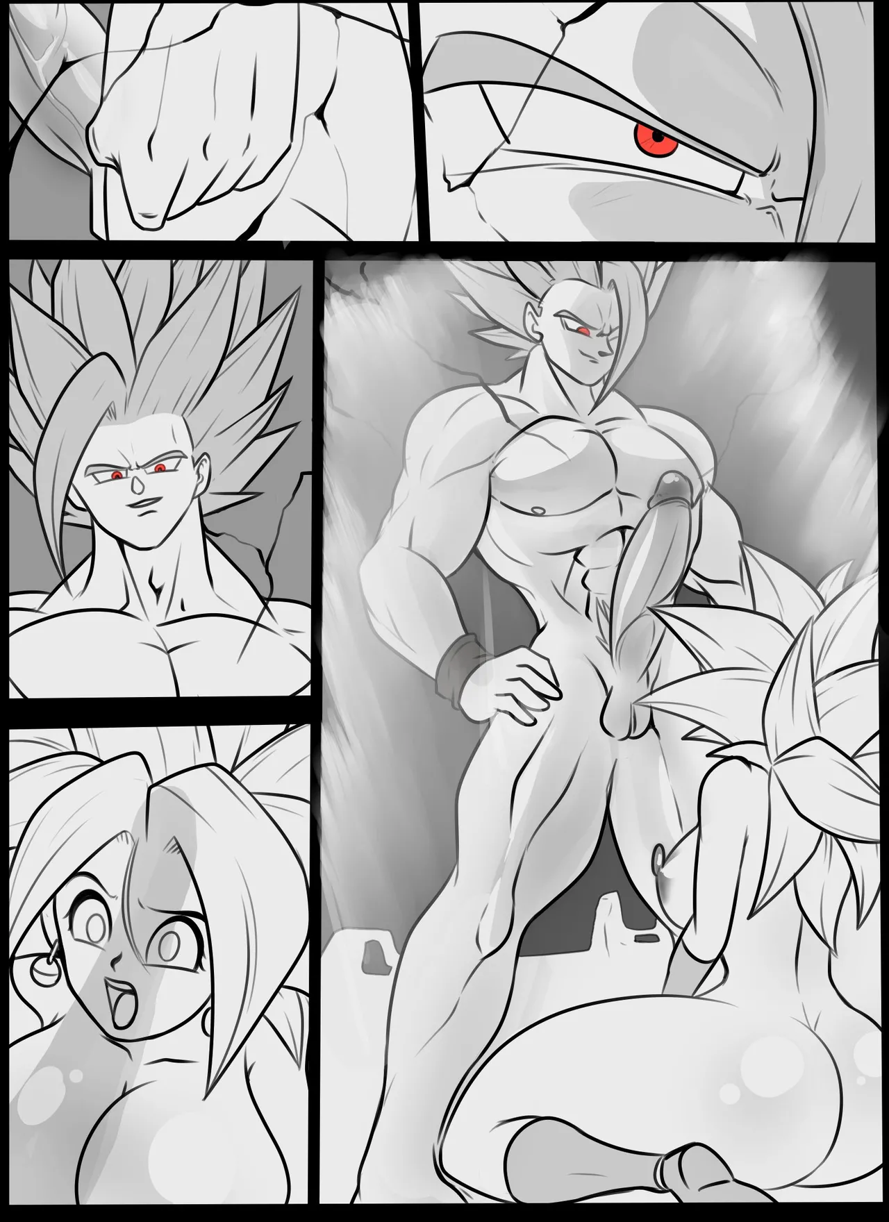 Gohan Tearing Kefla Up – Artdefox - 36