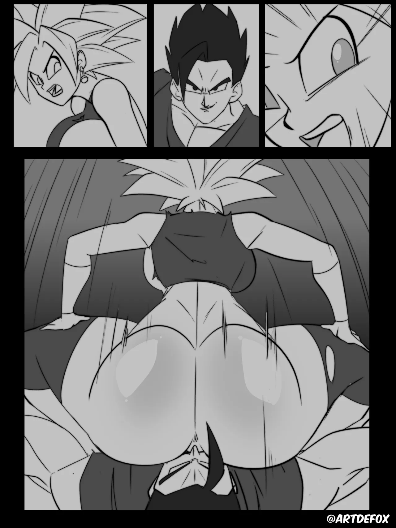 Gohan Tearing Kefla Up – Artdefox - 6